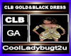 CLB GOLD&BLACK DRESS