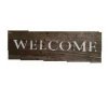 Aged Welcome Sign
