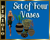 Set of 4 Vases