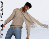 Beige Scarf Male