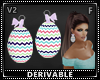 Egg Earrings Purple V2 F