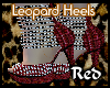 MS Leopard heels red