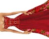 Red rose gown