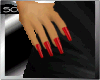 0S light red long nails