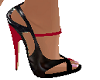 Mira Red & Black Heels