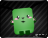*J Green Furry Monster