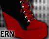 Black and Red Boots