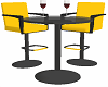 Club bar stool and table
