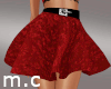 red holiday skirt