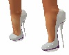 white&Purple heels