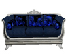 Beautiful Blue Rose Sofa