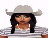 Cowboy Hat - Black Hair