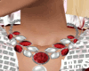 red santa necklace