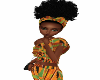 Afro and Kente Wrap