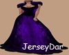 Goth Purple Velour Gown