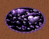 LL-Purple hrts round rug