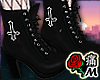 蝶 Black Unholy Boots