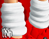 XMAS White Slouch Socks