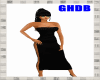 GHDB Black Halter Dress