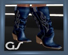 GS Blue Denim Boots