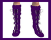 Purple Lace Up Boots