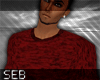 S' Knitted Sweater | Red