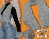 ADD fur scarf sleeves GY