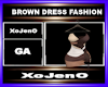 BROWN DRESS FASHION