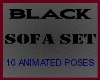 BLACK SOFA SET