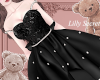 valentine gown black