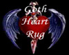 Goth Heart Rug