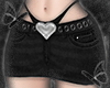heart black skirt RL