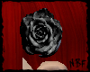 Black rose for hair