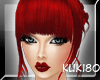 [K80] Red Briela Hair