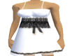 White Black Lace Dress