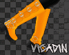 Orange Riding Boots