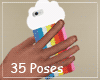 ! Rainbow Phone 35 Poses