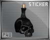 -P- Skull Candle Left
