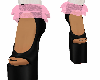 Pink Add -on Ruffle Sock