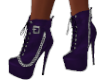 Deep Purple Chain Boots