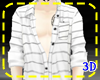3D!Striped shirt:White