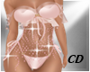 CD Corset DiamonAdd pink