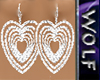 Heart & Diamond earrings