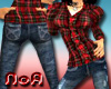 *NoA*Shirt+Jeans/RED