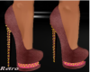 -R- Pink And Gold Heels