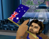 G* Aussie Handheld Flag