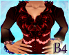 *B4* Red Lace Top