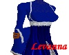 )L( Blue scribe dress