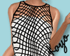 0123 Fishnet Flare Dress