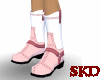 (SK) Pink & White Boots